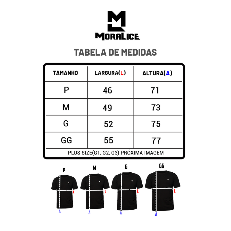 Kit 4 Camisetas Moralice