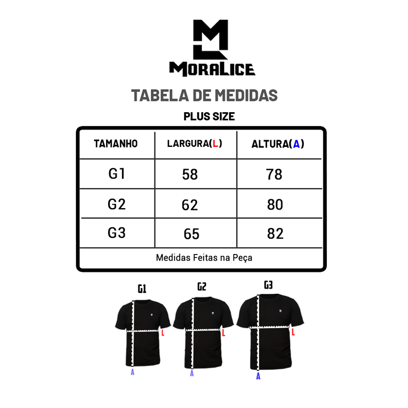 Kit 4 Camisetas Moralice